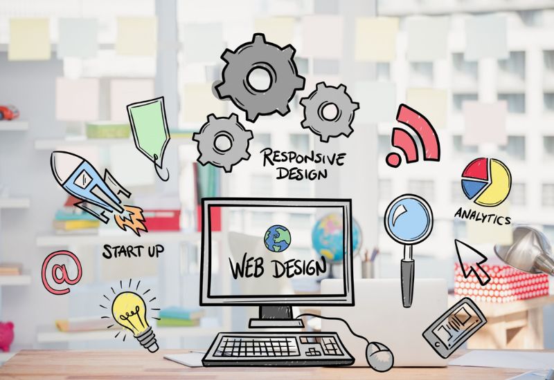 Wordpress Developer|Image: Web design concept with drawings|logic worker